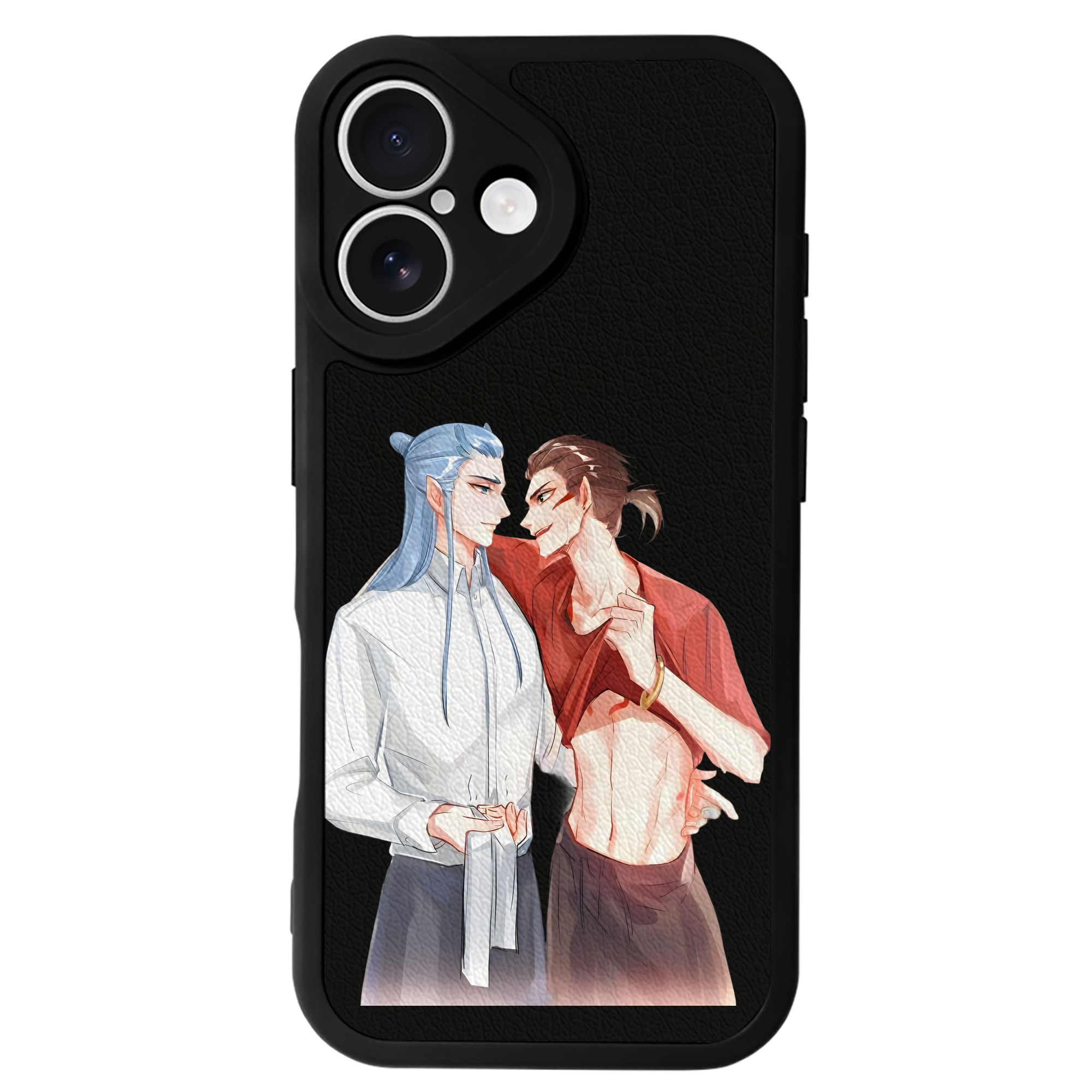 （画像用） Ne Zha 2 ナタ 魔童の大暴れ 【iPhone 16シリーズ対応】シリコンスマホケース（レザー調） 材質：シリコン